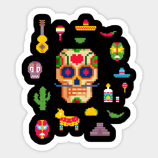 Day of the Dead Sticker by Dr. Cork